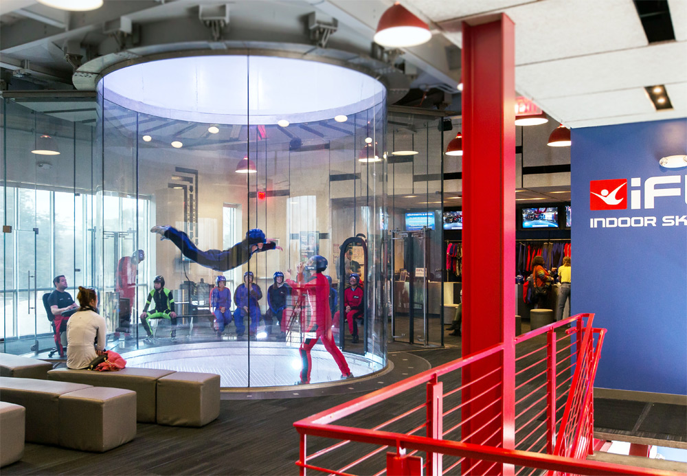 Indoor skydiving centre